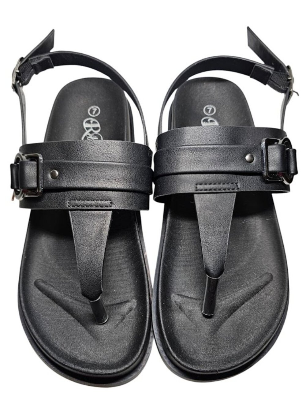 The Mr. Erica Modern Rebel Women's Sandals, Size 7, Black, Casual Flip-Flop Shoe